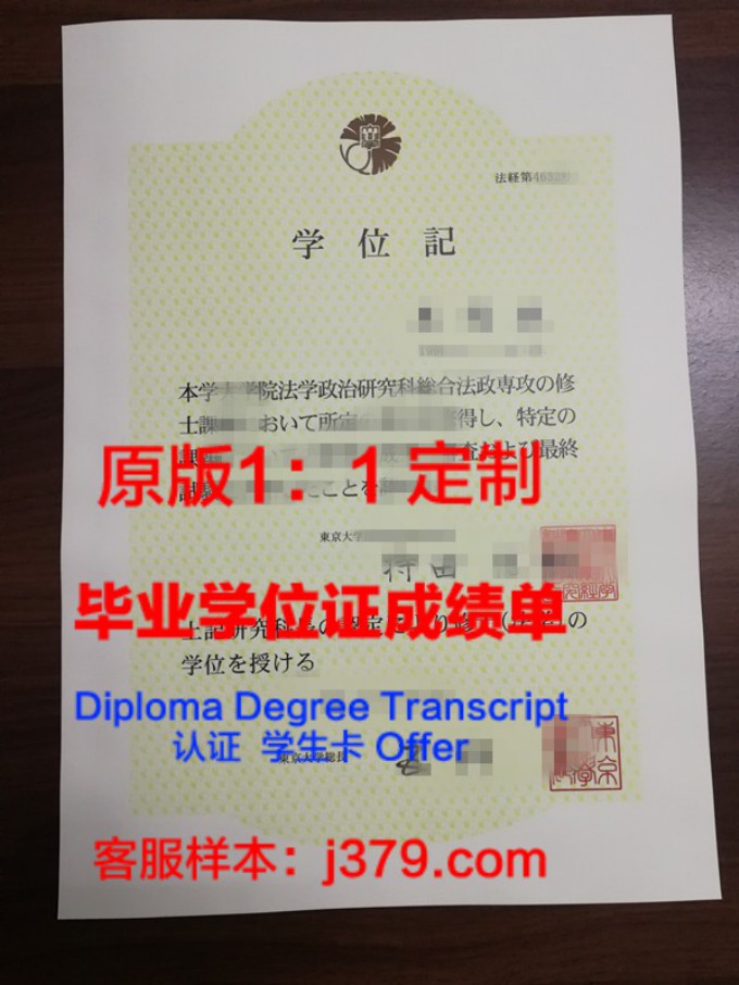 日本东京大学毕业证购买